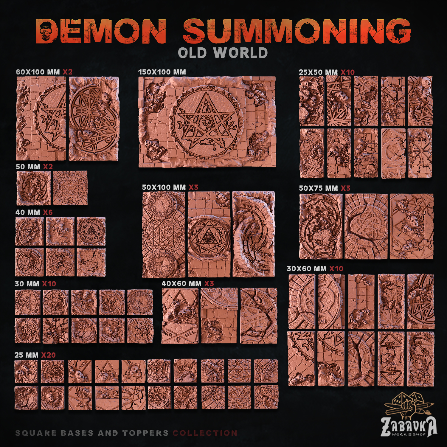 Demon Summoning [Square] - Bases and Toppers (OLD World)